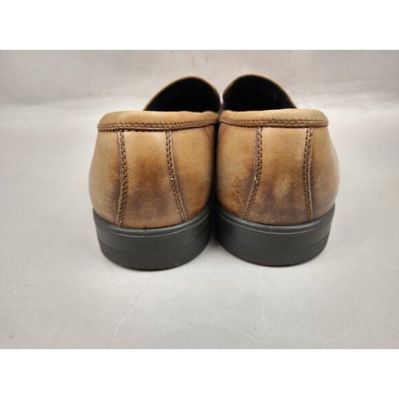 ECCO Melbourne Slip On Leather Penny Loafer Amber Men’s Size 12/12.5 - Picture 5 of 10